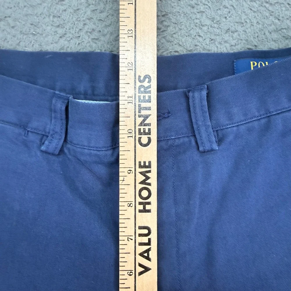 Polo Ralph Lauren Shorts Mens 31 Blue Chino Twill Flat Front Casual‎ Classic